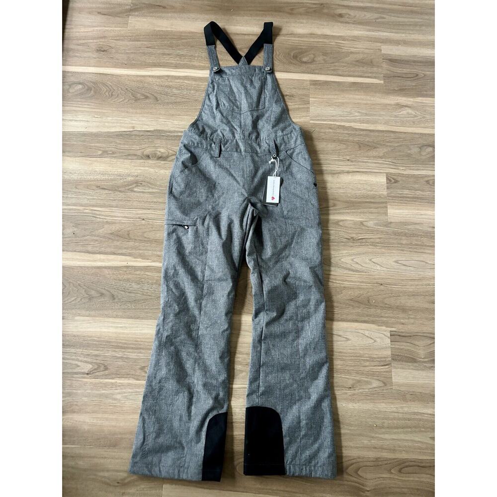 Obermeyer Women's Malta Bib Overalls Ski Snow Size 8 Charcoal (New with Tags)
